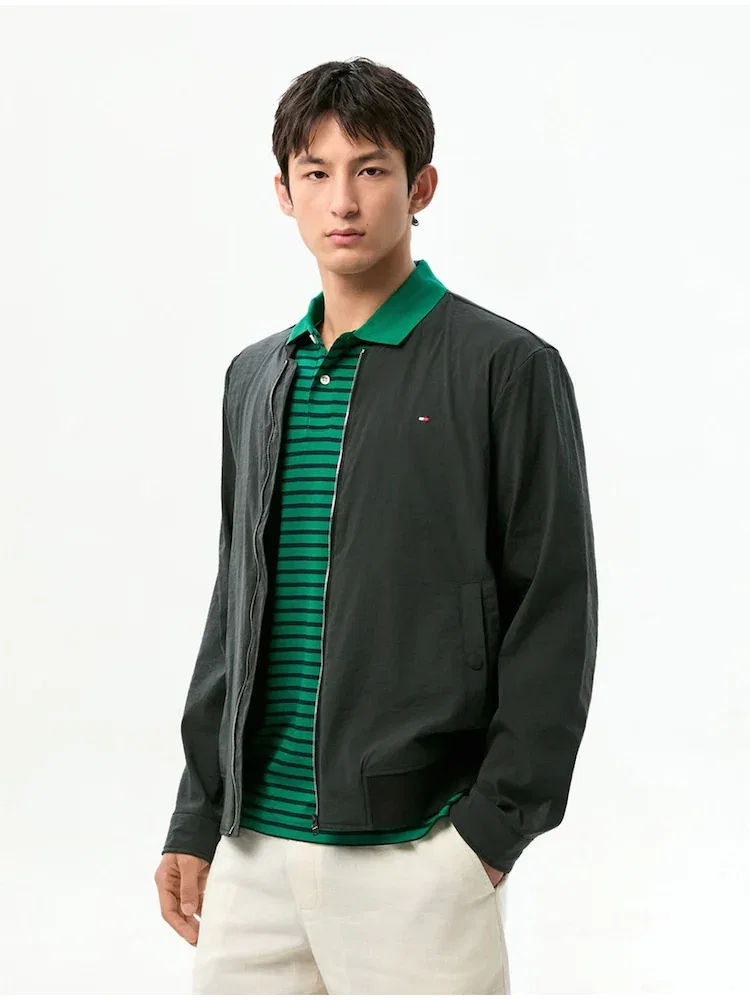 Куртка бомбер из нейлона Regular Fit TOMMY HILFIGER, Black