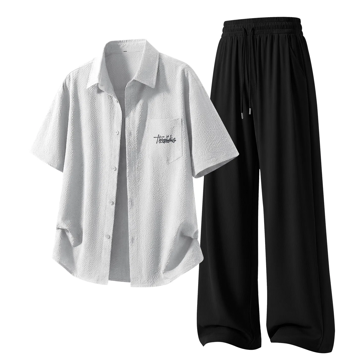 Детский комплект спортивной одежды из 2 предметов Thoughts Spreading Chest Logo MINISO, Черный — фото 3