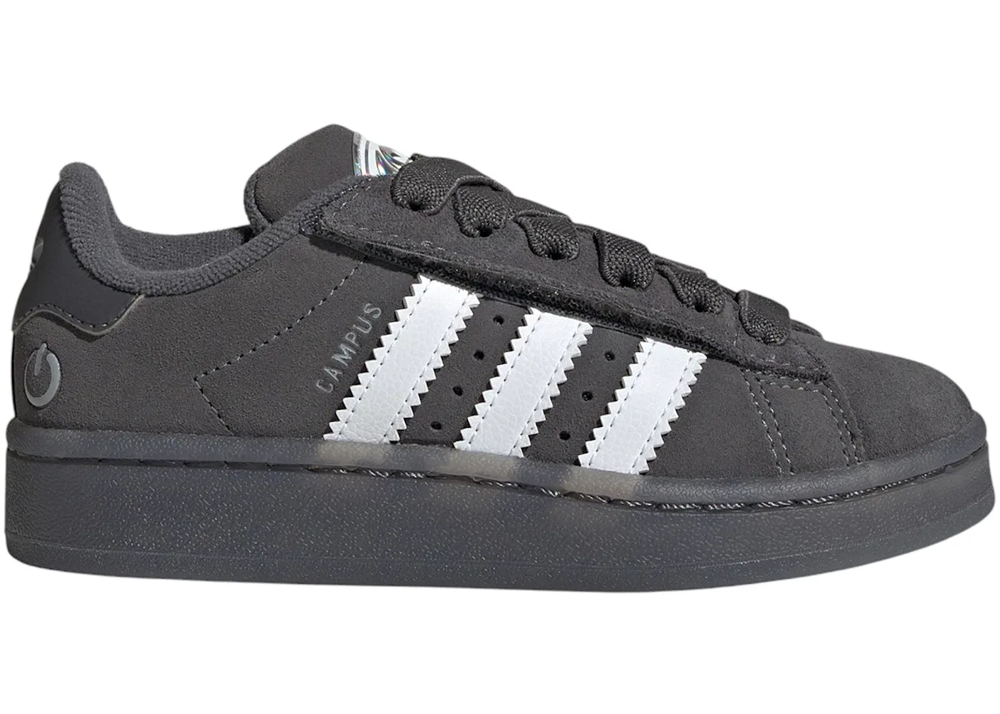 Детские кроссовки lifestyle с подсветкой Adidas Campus 00s LED Lights Comfort Closure, Grey Five/Cloud White/Grey Two