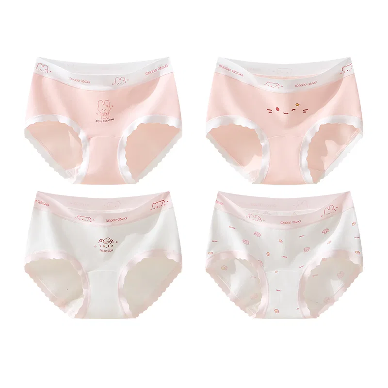 Детские трусы для девочек 4 Pack Pink White MIIOW