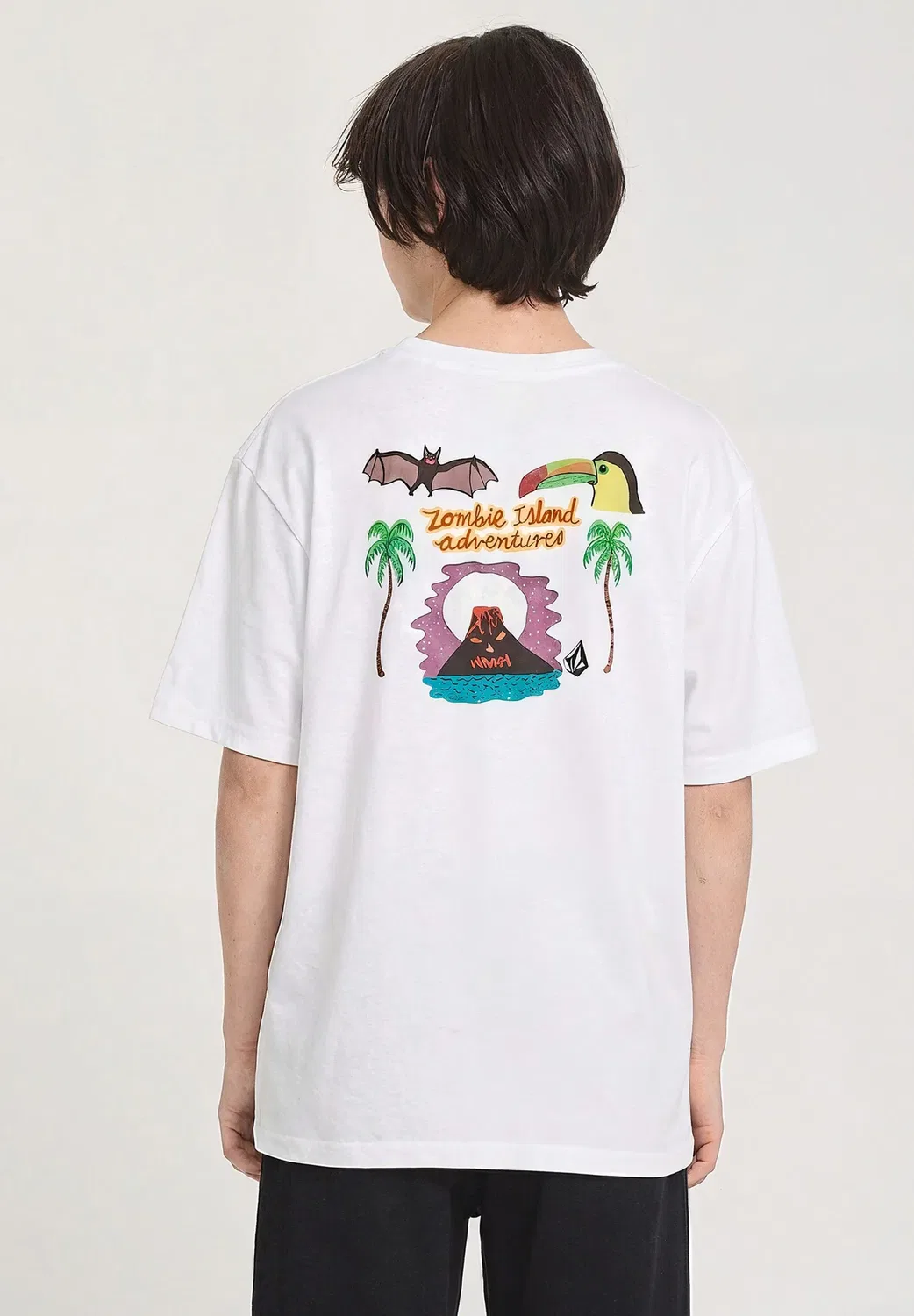 Tee fa ozzy 1 - футболка с принтом Volcom, White — фото 2