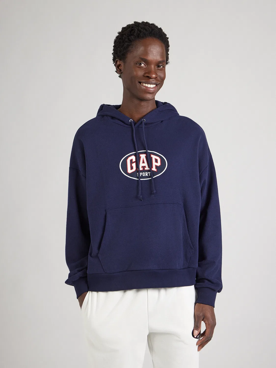 Толстовка Gap темно-синего цвета — фото 3
