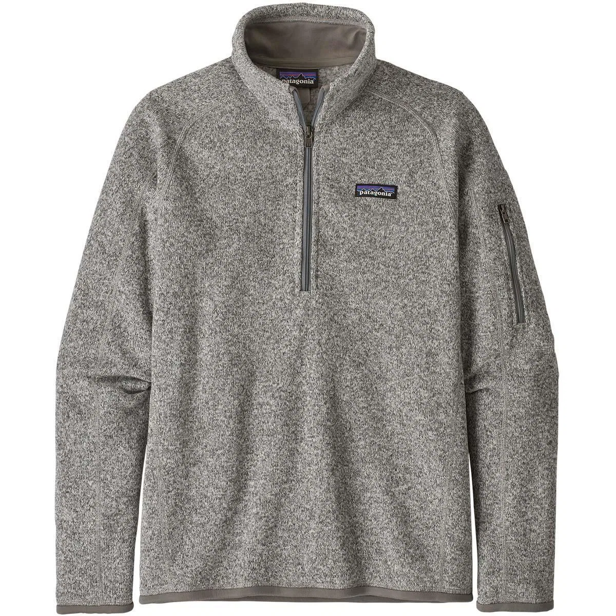 Флисовый джемпер с четвертью молнией Better Sweater Patagonia, Birch White — фото 3