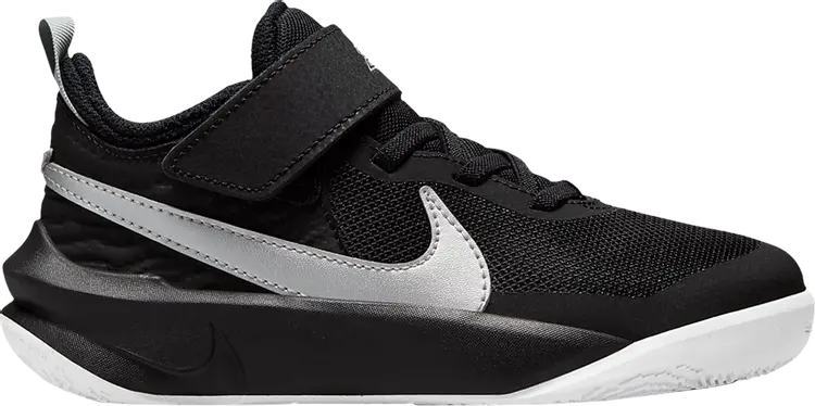 

Кроссовки Nike Team Hustle D10 PS 'Black Metallic Silver', черный
