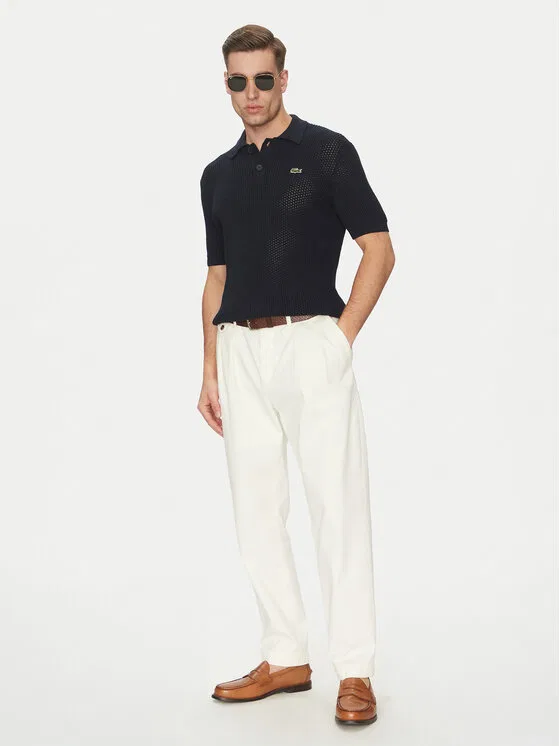 Свитер regular fit Lacoste, темно-синий — фото 2