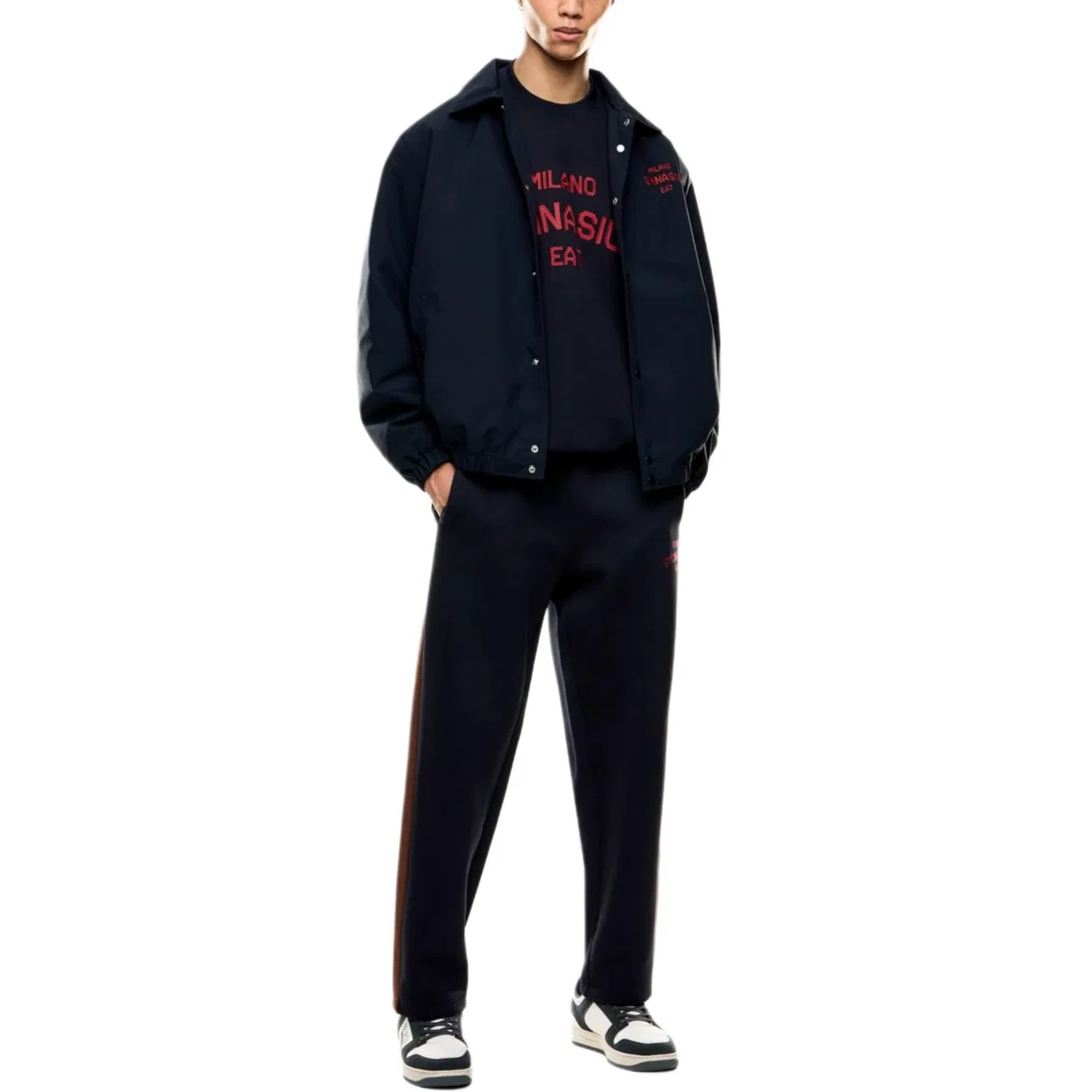 Мужская куртка-пуховик с наполнителем Navy Blue EMPORIO ARMANI — фото 3