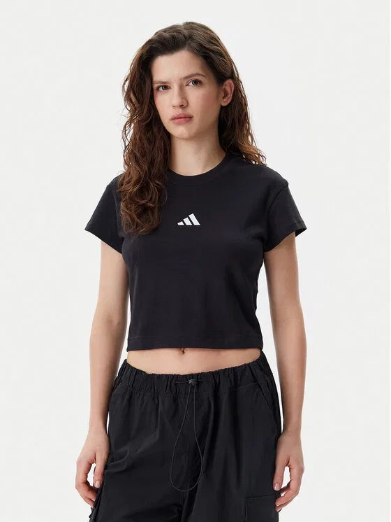 Футболка slim fit Future Icons Small Logo Baby Adidas, черный