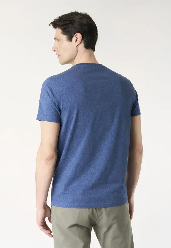 Футболка дышащая Basic t-shirt U.S. Polo Assn., Blu, синий — фото 3