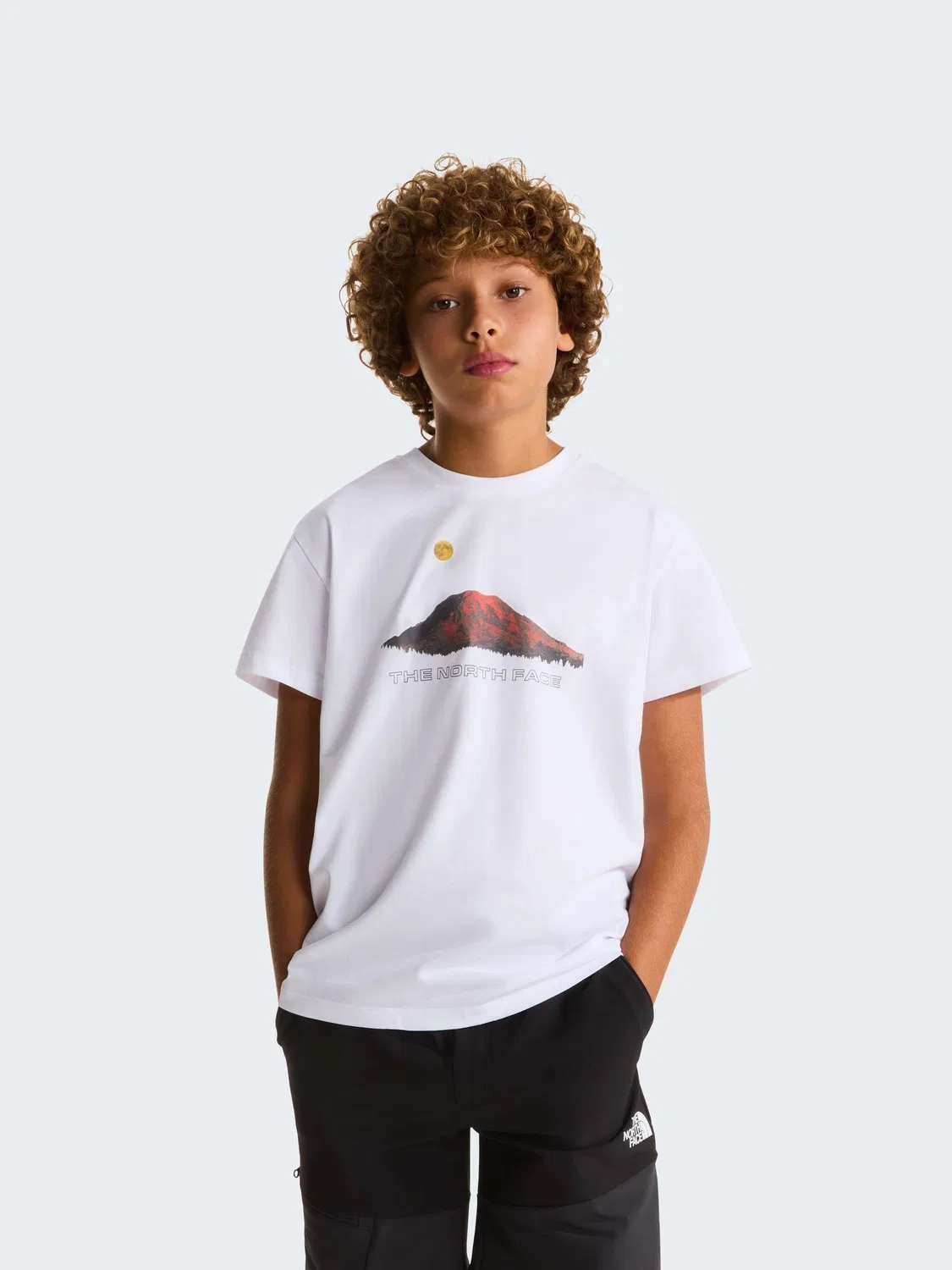Футболка с принтом Mountain Back The North Face, белый