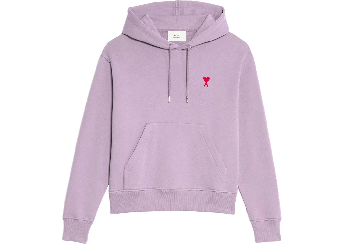 Унисекс худи с принтом Ami de Coeur Hoodie Ami Paris, Parma/Red