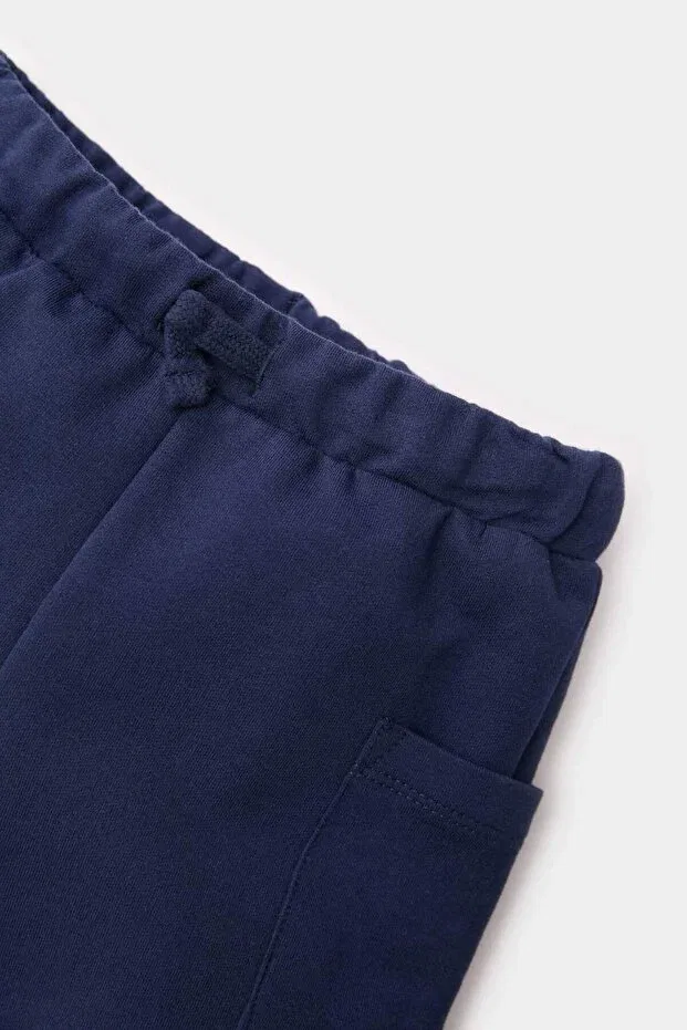 Детские шорты для мальчиков хлопковые Basics Defacto, Navy Blue — фото 3