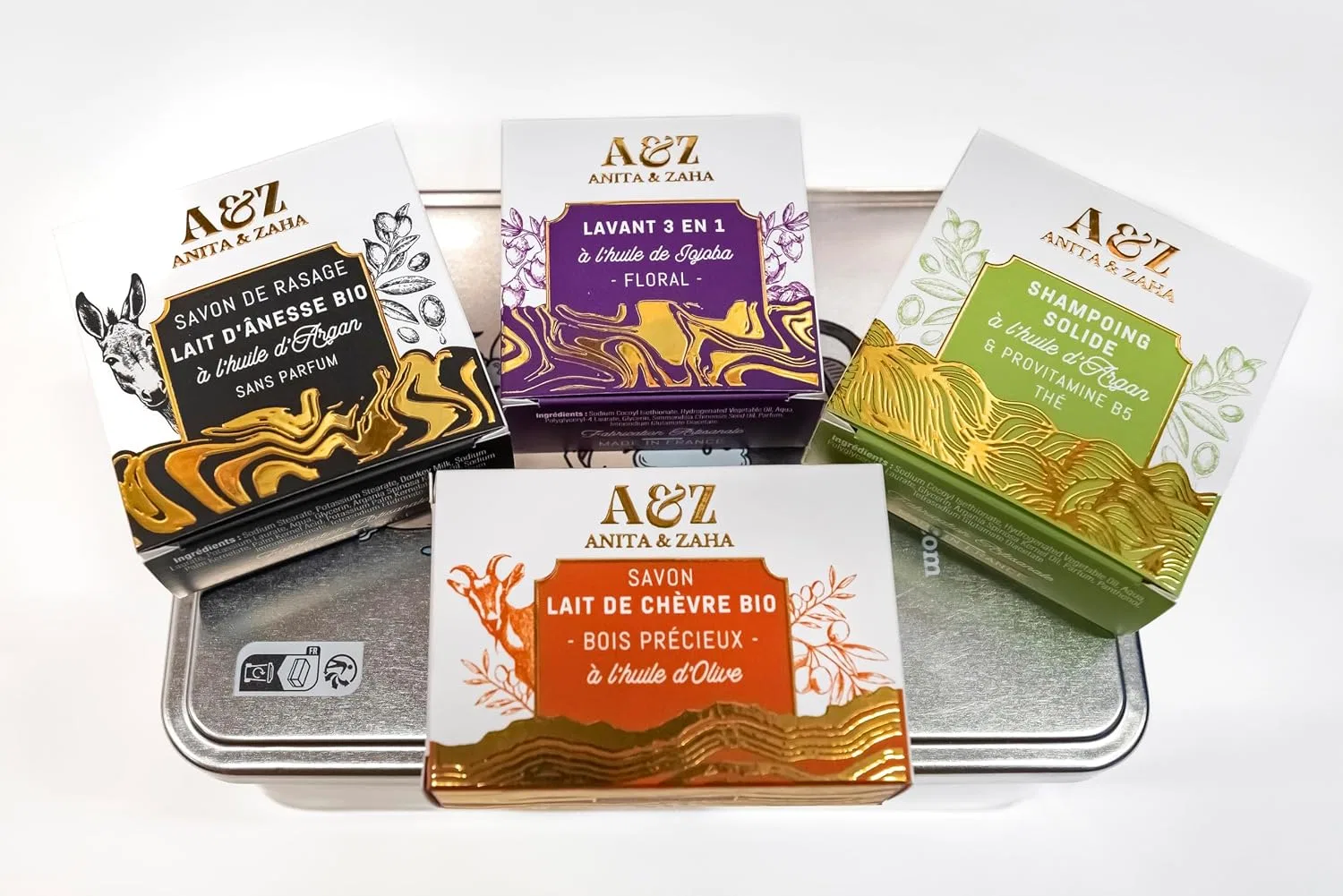 Набор для ухода Gift Set For Him ANITA & ZAHA, 400 г, металлическая коробка — фото 3