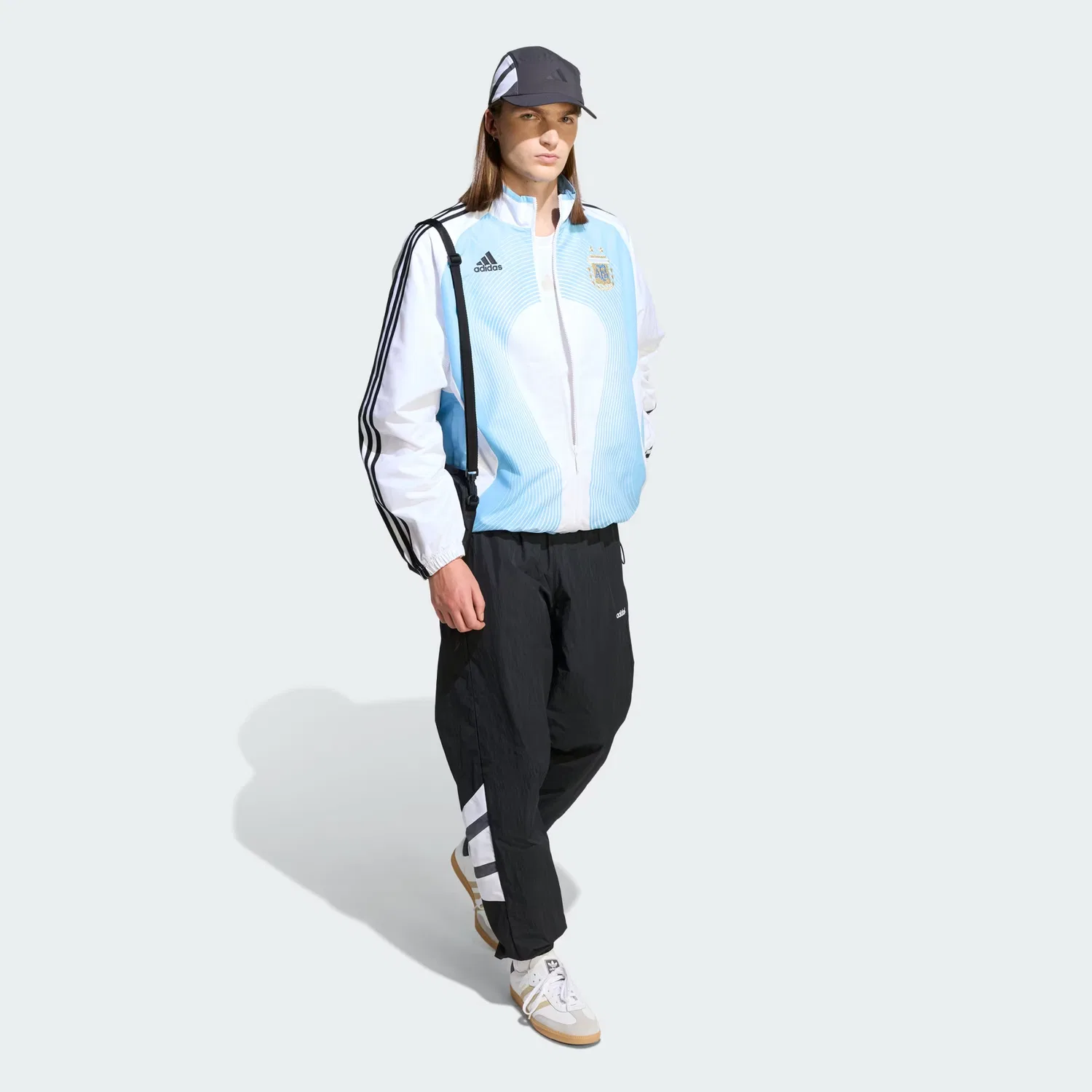 Мужские спортивные брюки прямого кроя Santiago Adidas Originals, черный — фото 4