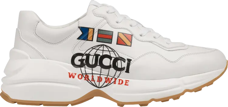 Кроссовки Gucci Wmns Rhyton Worldwide, белый