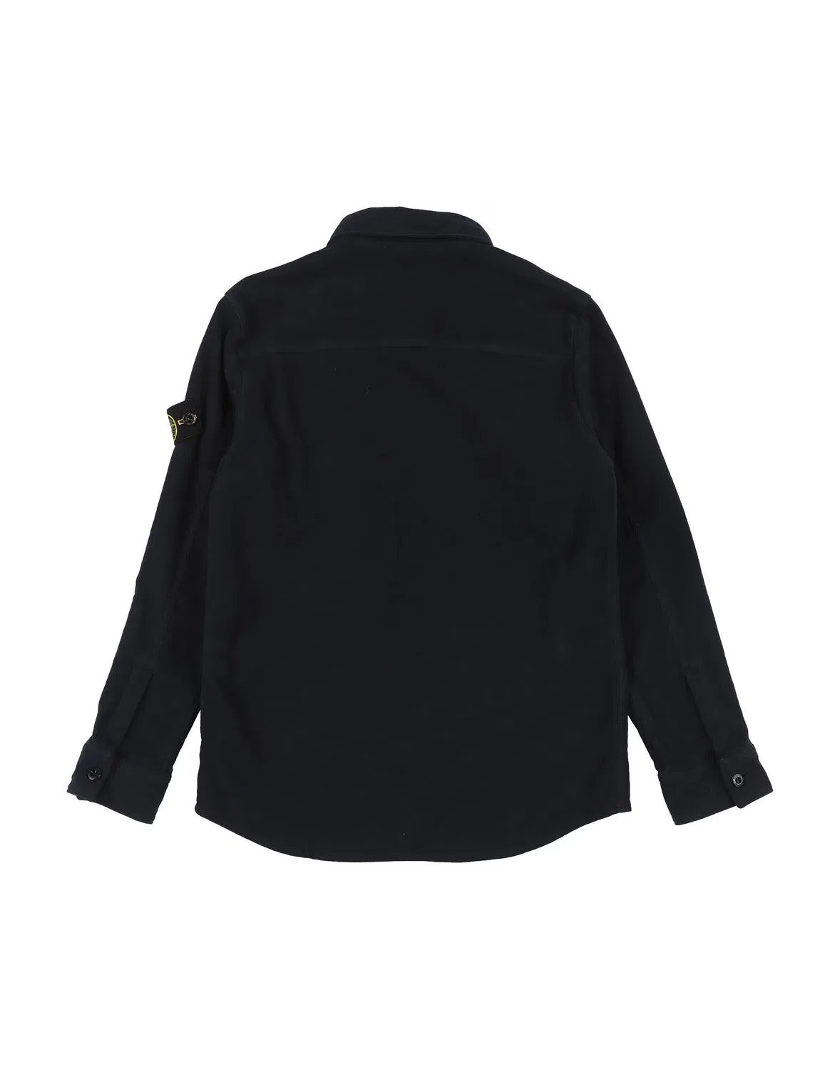 Детская рубашка из фетра с длинным рукавом Stone Island Junior, темно-синий — фото 2