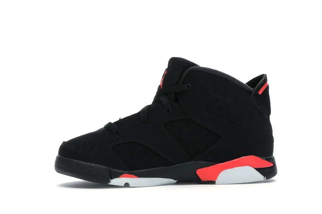 Детские кроссовки с принтом Jordan 6 Retro Jordan, Black/Infrared — фото 3