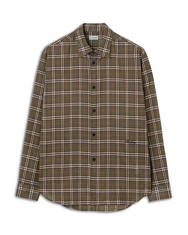 Мужская рубашка с принтом Radmar Finch Check Burberry, Finch Brown Ip Check — фото 2