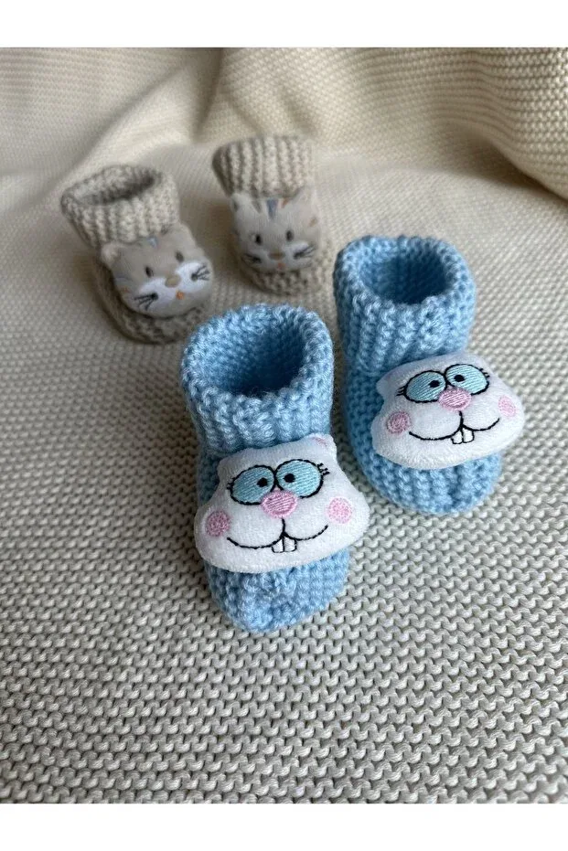 Детские носки для новорожденных с игрушкой Myluni, Baby Blue