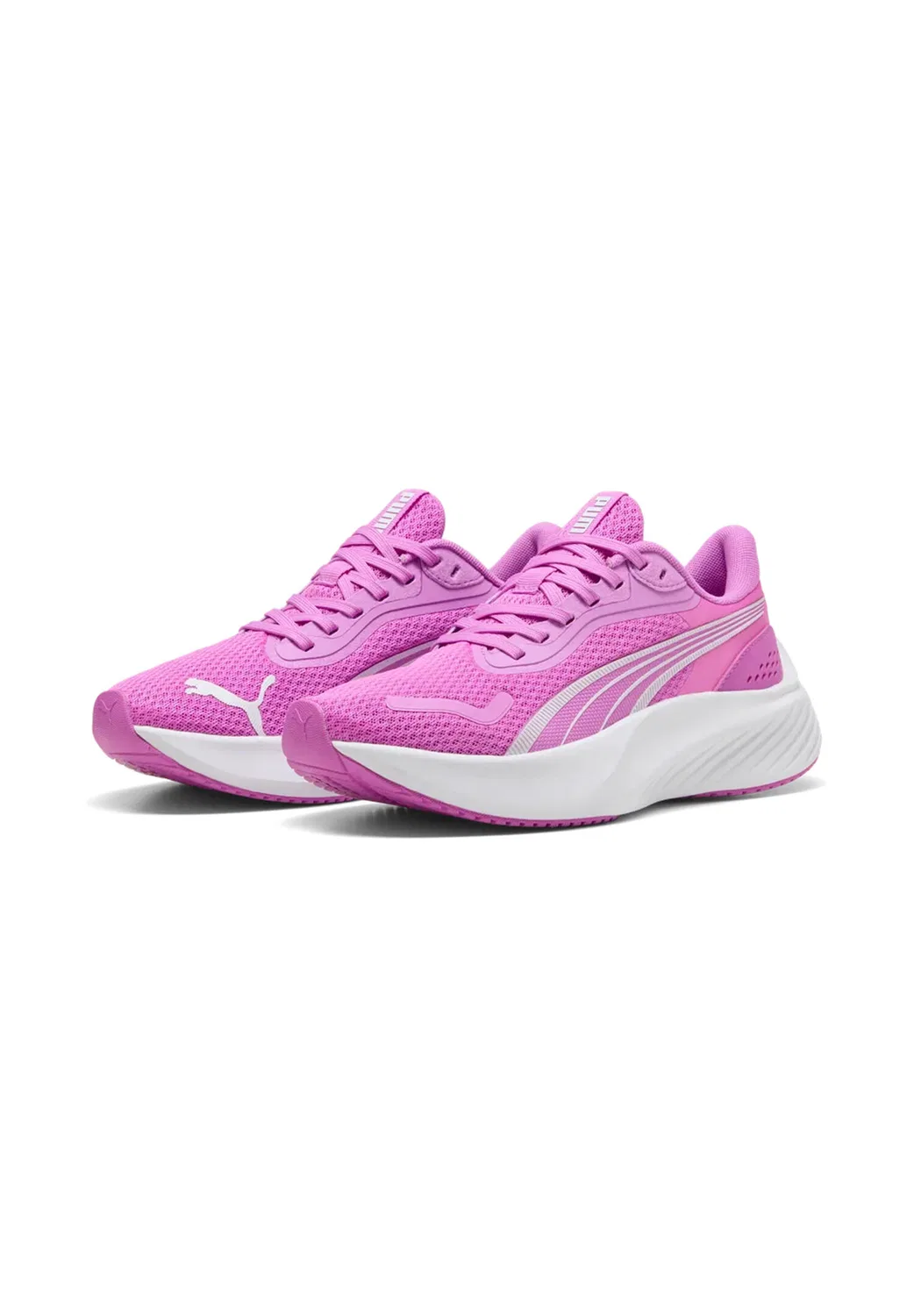Детские кроссовки для зала с SOFTFOAM+ PUMA Pounce Lite Jr, Electric Orchid-Puma White