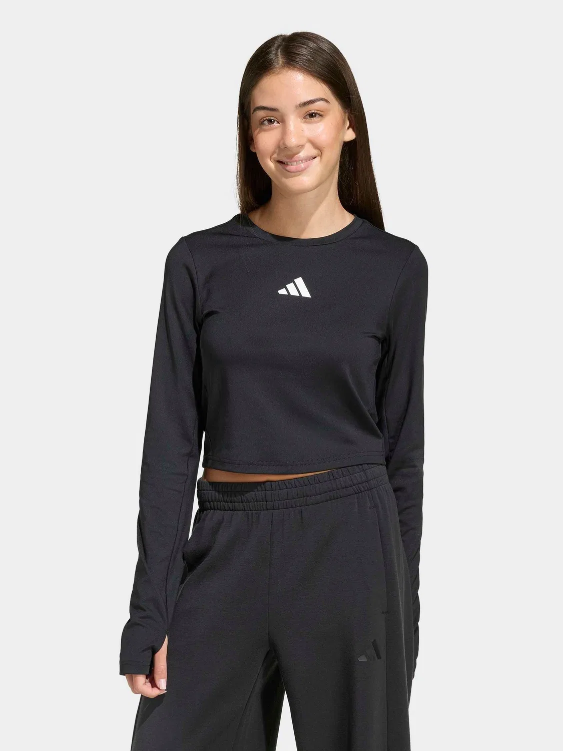 Футболка с длинным рукавом Techfit adidas, черный