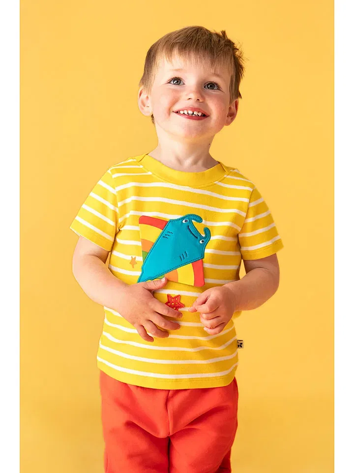 Футболка с принтом Frugi, желтый — фото 2