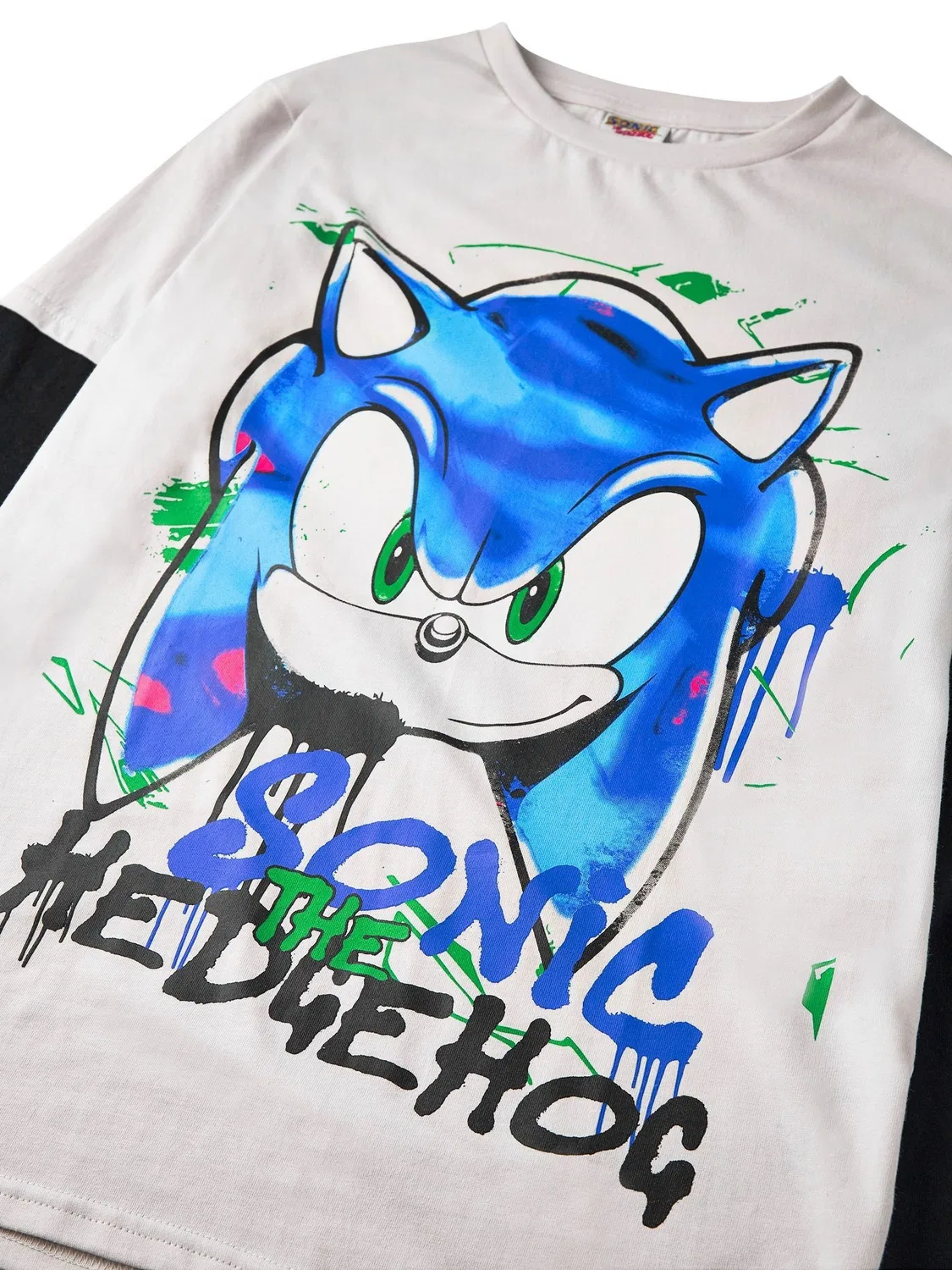 Футболка с длинным рукавом Vanilla Underground Sonic The Hedgehog, серый — фото 2