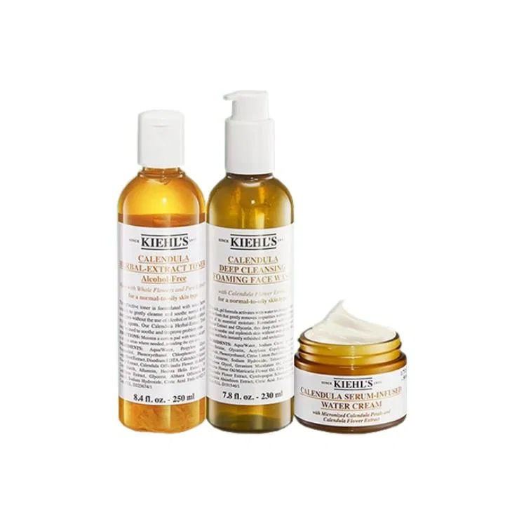 Набор успокаивающего ухода с календулой Kiehl's Calendula Officinalis Flower Soothing Skincare Set