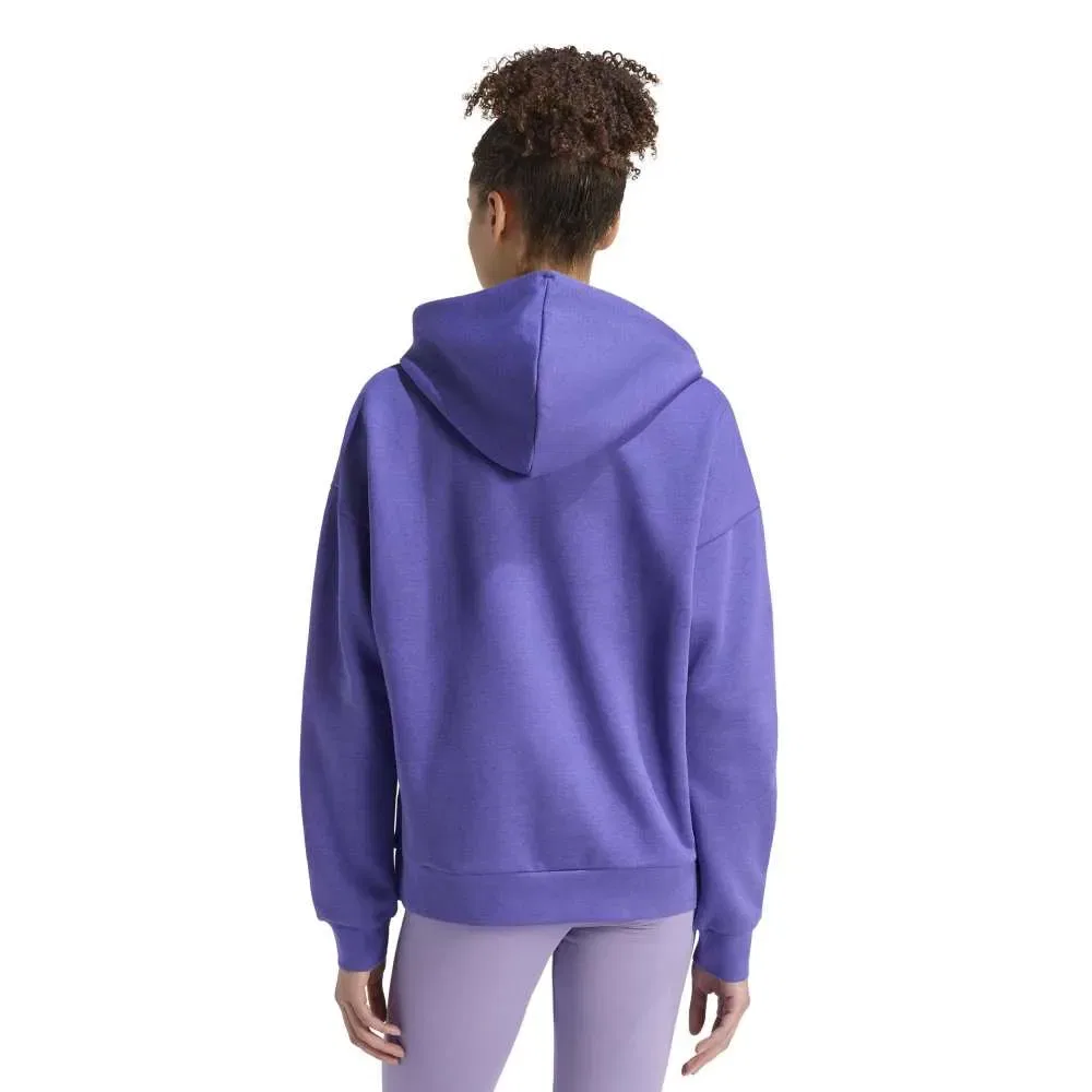 Женский свитшот с капюшоном Linear Fleece Adidas, Purple — фото 2