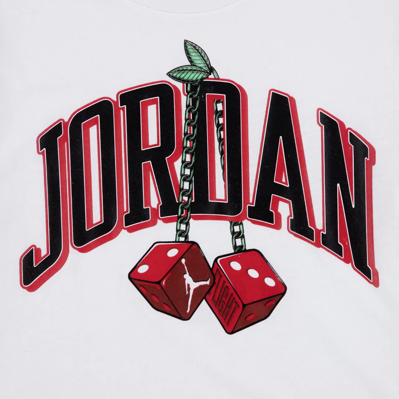 Футболка для мальчиков Cherry Dice Jordan, белый — фото 3