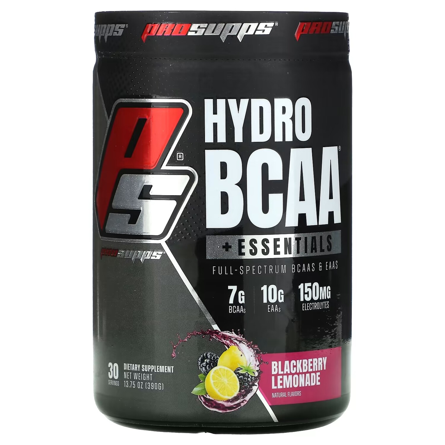 

БАД ProSupps Hydro BCAA основные питательные вещества, ежевичный лимонад, 390 г