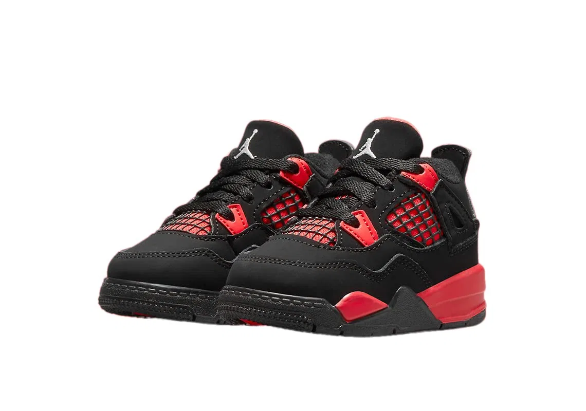 Детские кроссовки для мальчиков с принтом Ruckus Low NIKE, Black White Red — фото 2