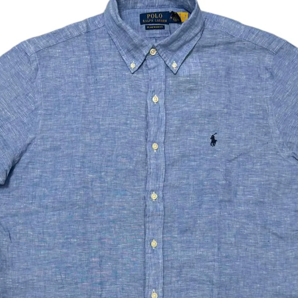 Мужская рубашка поло с воротником Polo Ralph Lauren, Blue — фото 4