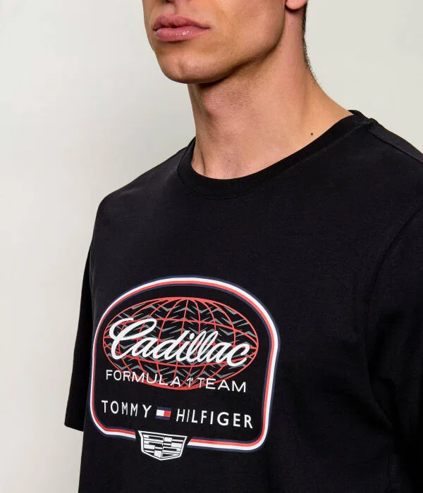 Мужская футболка с принтом Script Tommy Hilfiger, черный — фото 4