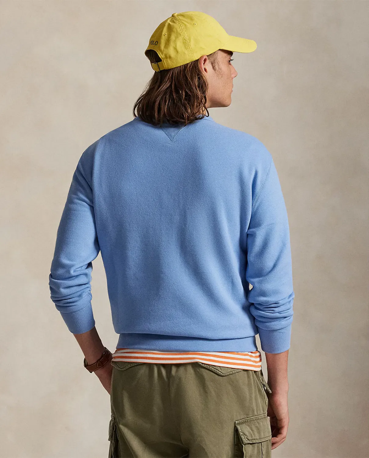 Мужская толстовка с вышивкой лошади Polo Ralph Lauren, Azul Cyan — фото 2