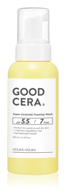 

Отшелушивающая очищающая пенка с керамидами Holika Holika Good Cera