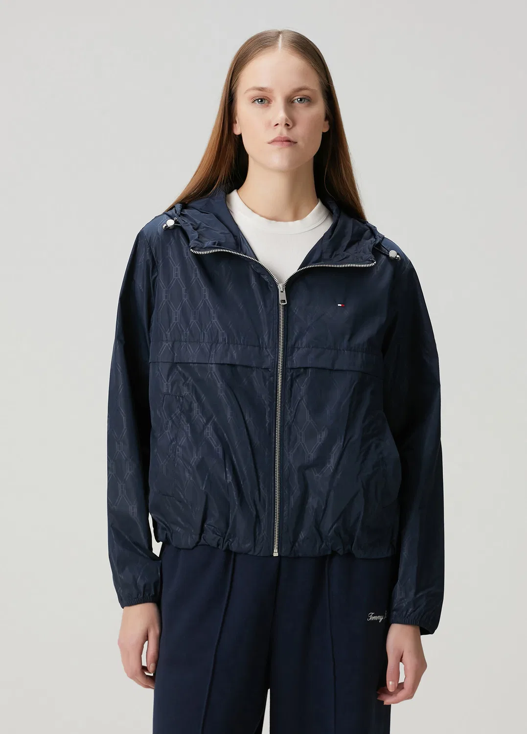 Ветровка Tommy Hilfiger с капюшоном, Mavi