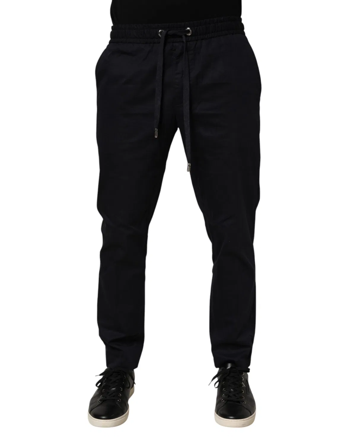 Мужские джоггеры на резинке с кулиской с логотипом Jogger Pants Dolce & Gabbana, Black