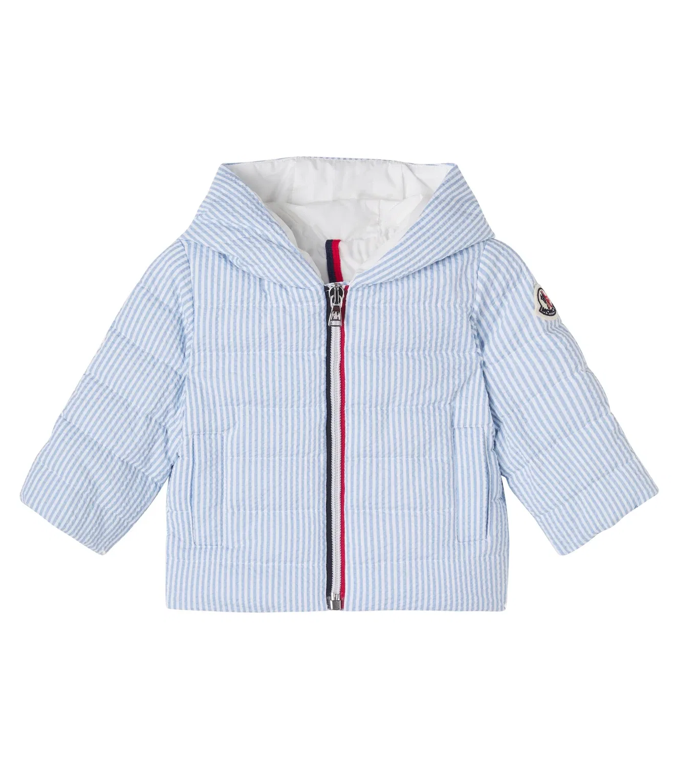 Легкая куртка с принтом Moncler Enfant, синий