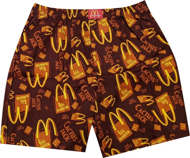 

Боксеры Cactus Jack by Travis Scott x McDonald's Breakfast Boxers 'Brown', коричневый
