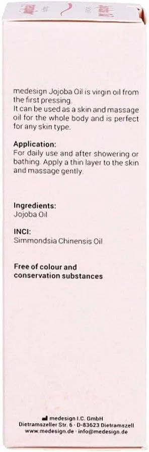Масло для кожи Jojoba Oil 100% Natural, 100 мл Medesign I. C. Gmbh — фото 3
