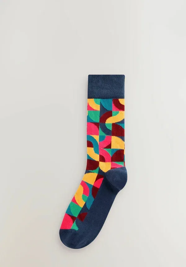 Носки в полоску Geometric pattern socks eight pack Next Striped, ярко-красный/зеленый — фото 4