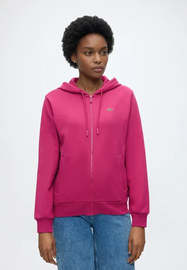 Толстовка Lacoste Красная с капюшоном