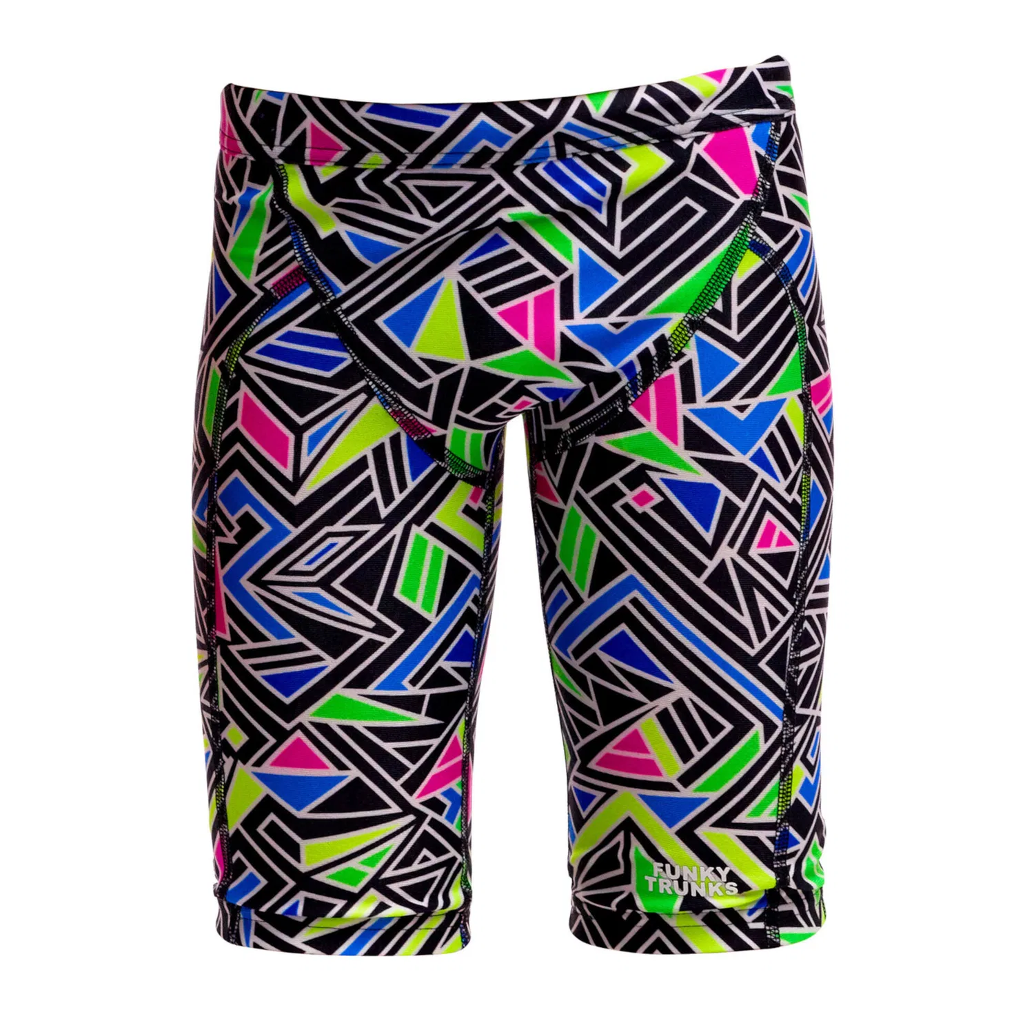 Детские плавки для мальчиков с принтом Miniman Jammers Funky Trunks, Schwarz Konigsblau Grun