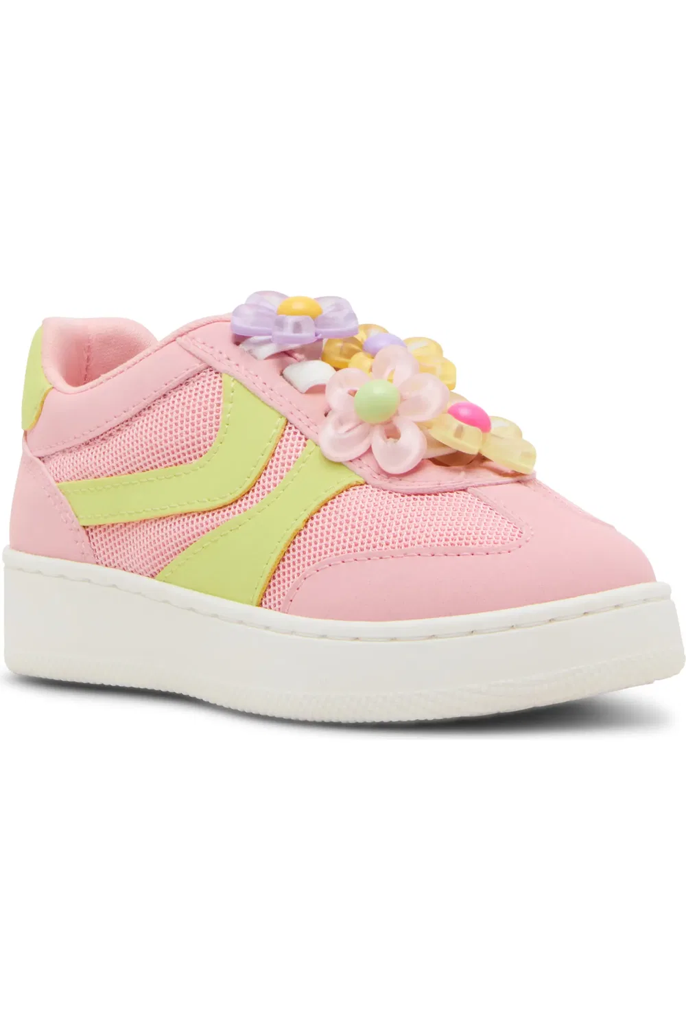 Кроссовки детские дышащие Jersey Steve Madden, Lime/Pink
