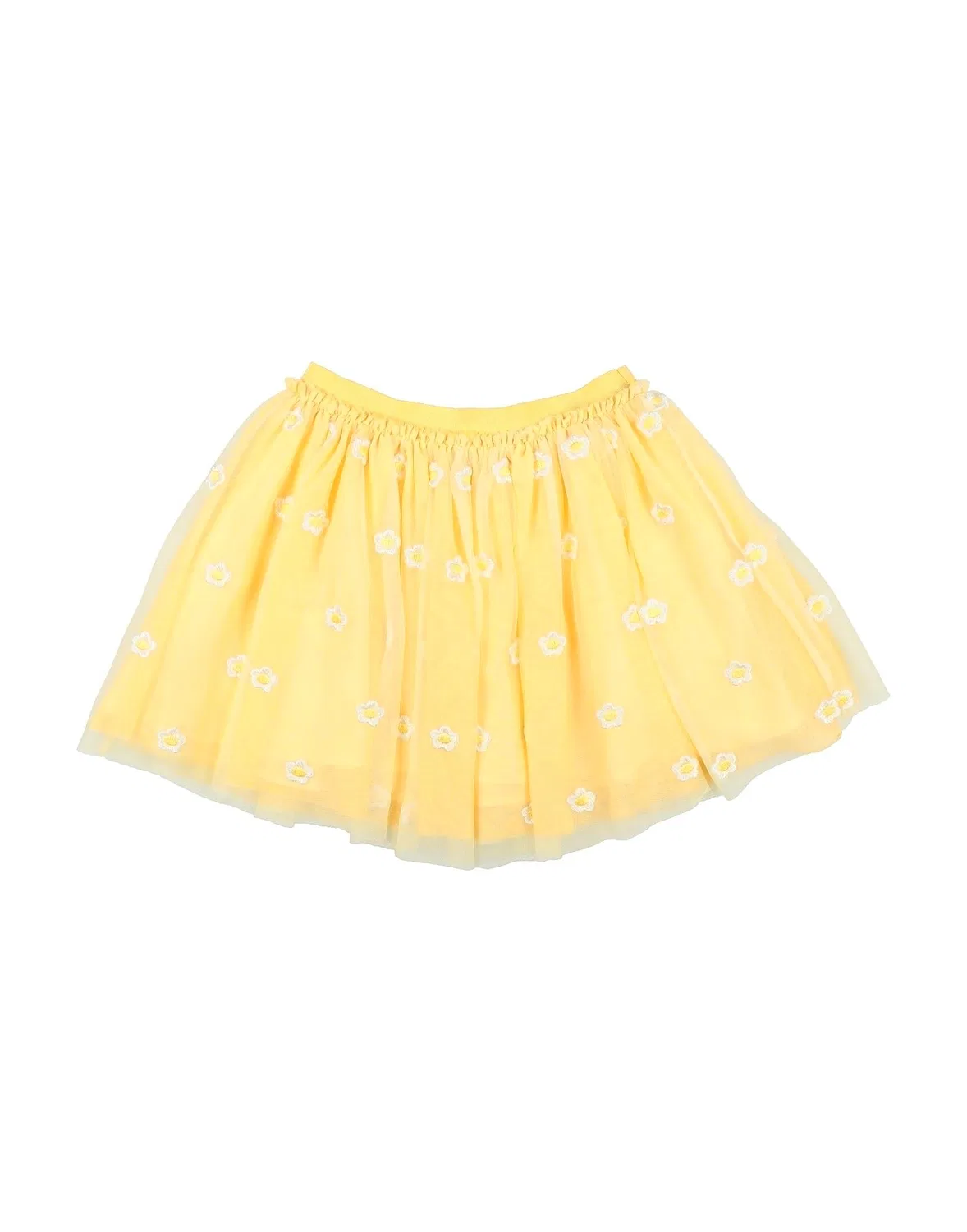Детская юбка из тюля с принтом Stella Mccartney Kids, желтый