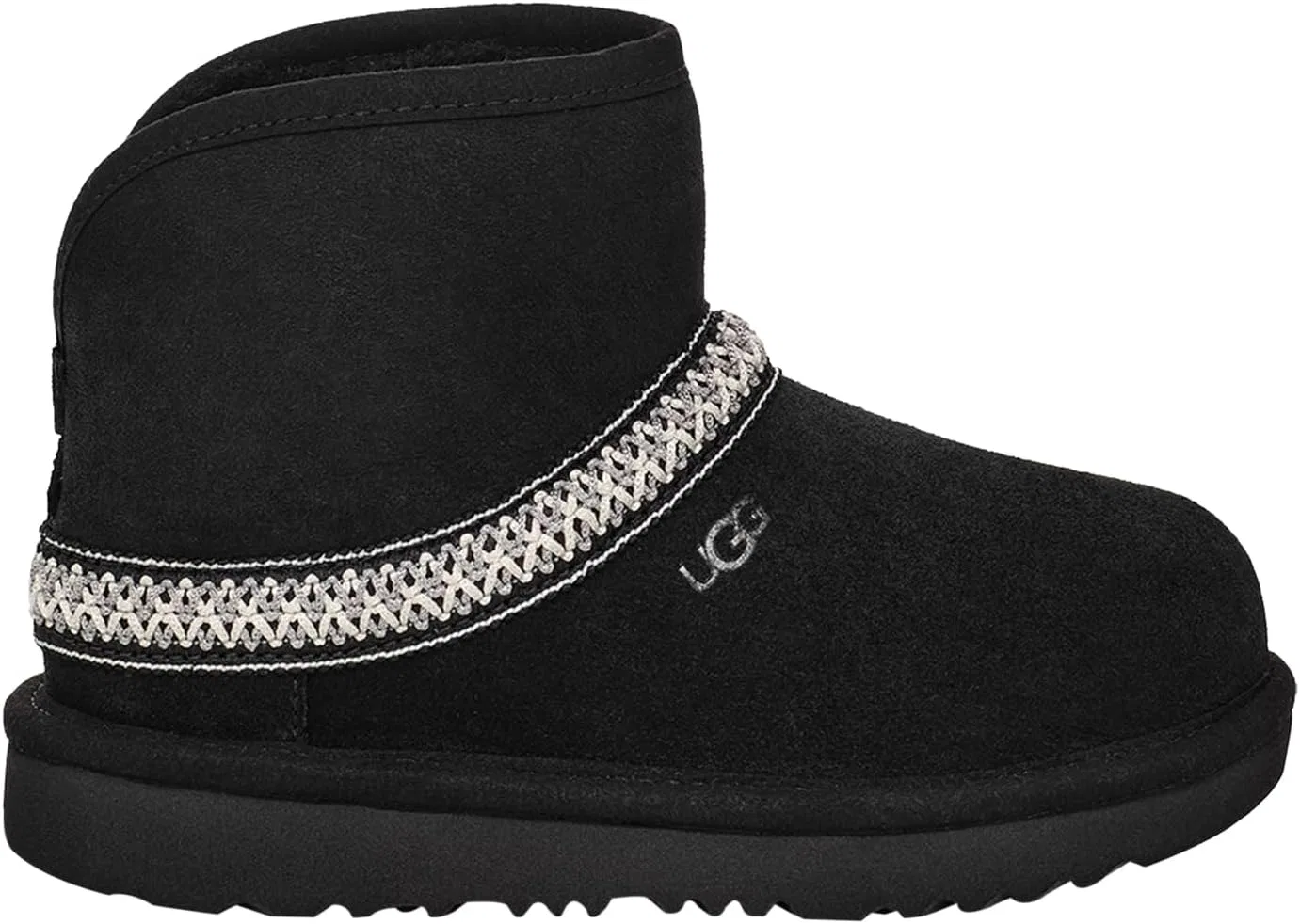 Детские сапоги для девочек T Classic Mini Crescent UGG, Black