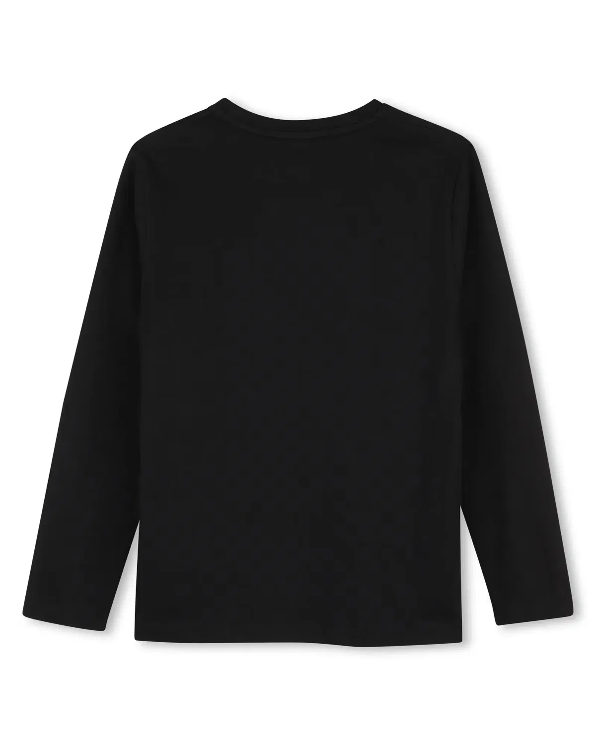 Детская футболка с длинным рукавом с принтом BOSS Kidswear, Negro — фото 3