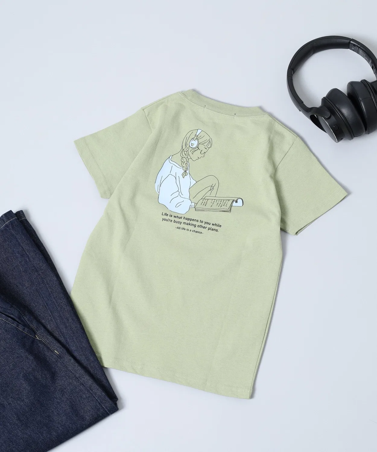 Детская футболка с принтом, с коротким рукавом, Print Short Sleeve T-Shirt FUNALIVE, Khaki