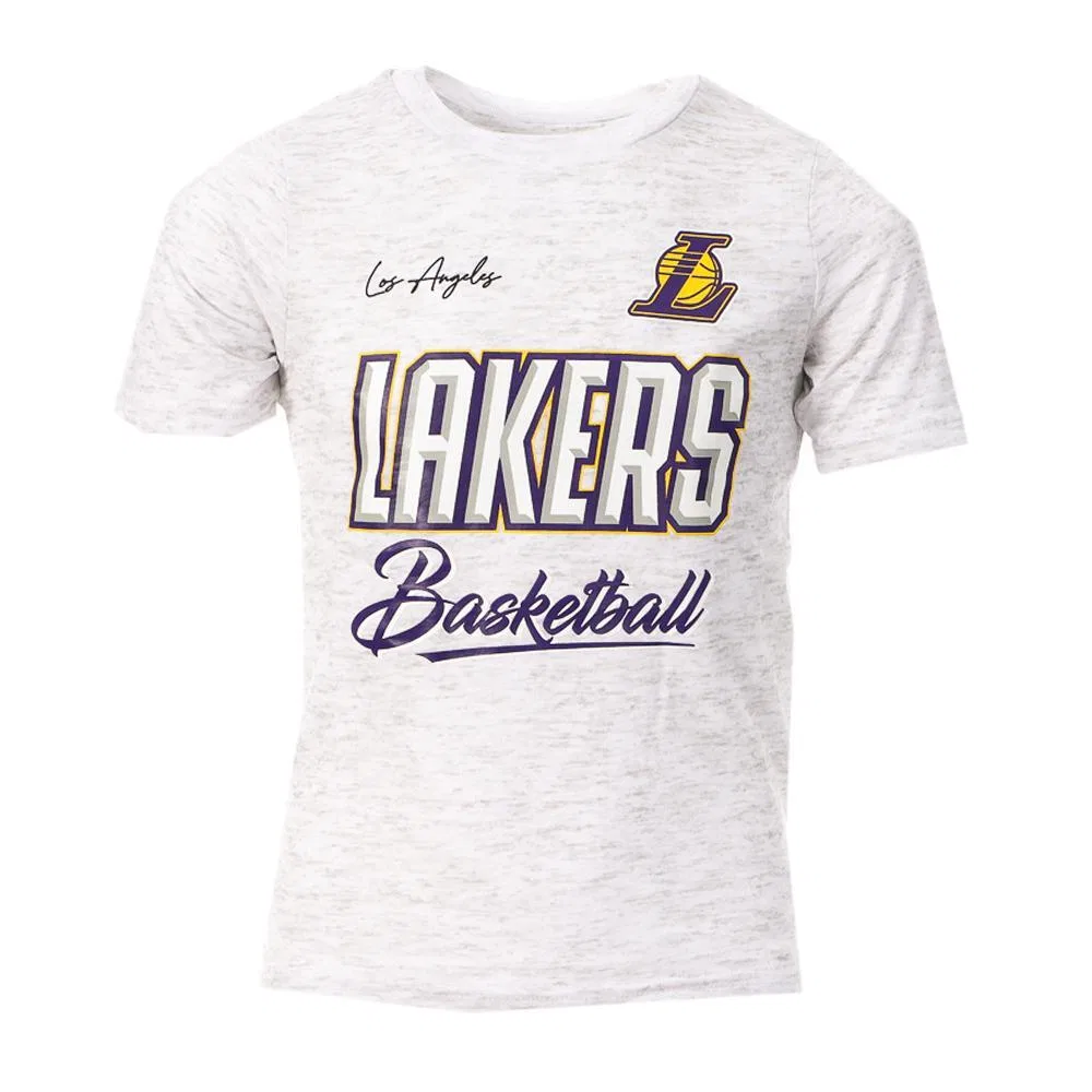 Детская футболка с принтом Los Angeles Lakers NBA, Цвет: Grau