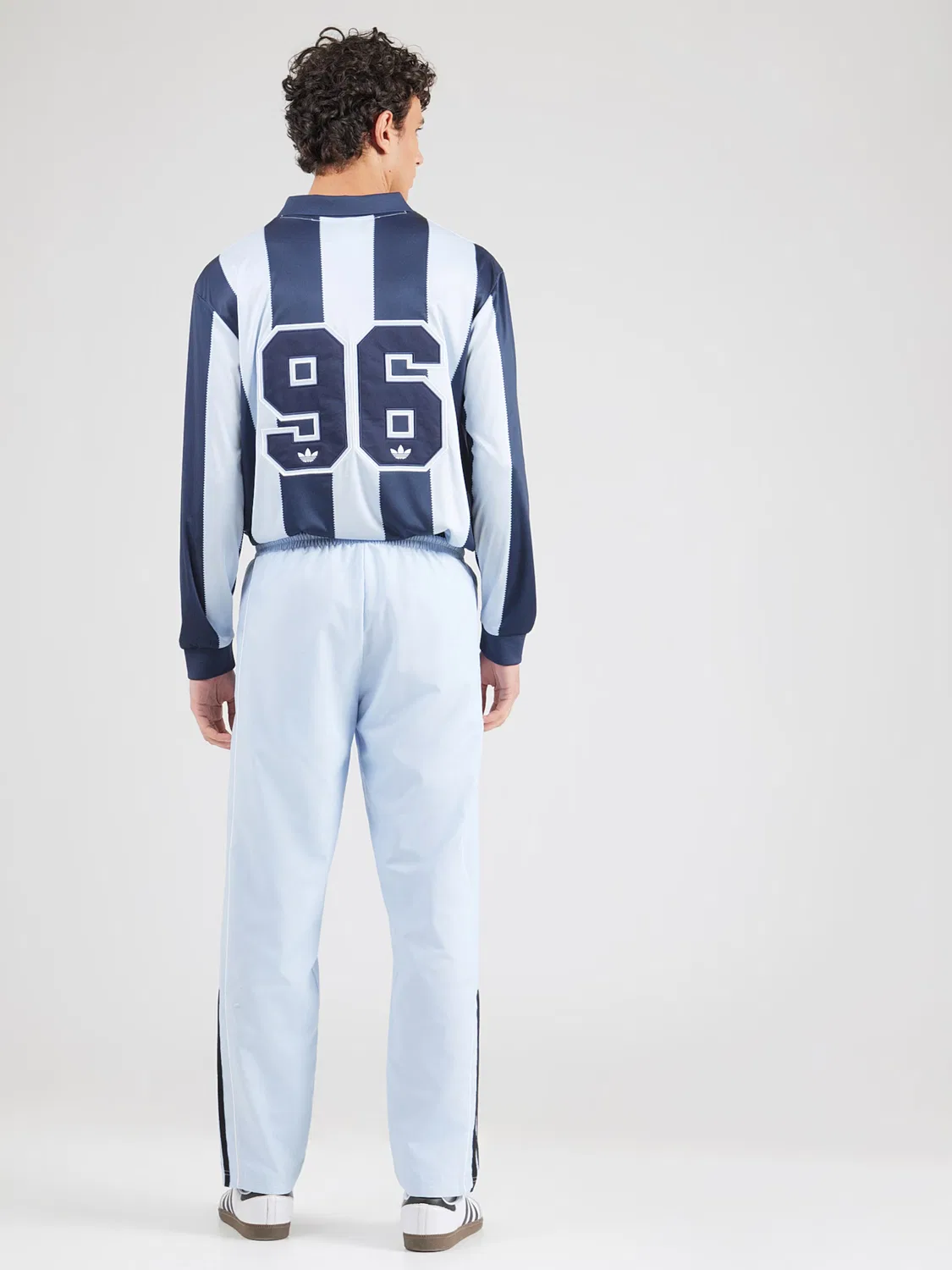 Брюки Adidas Originals Regular Pants небесно-голубого цвета — фото 4